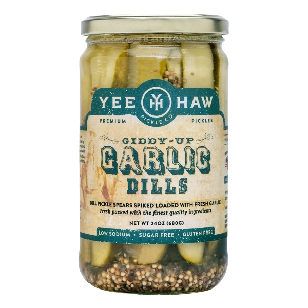 YEE HAW PICKLE COMPANY: Giddy Up Garlic Dills, 24 oz
