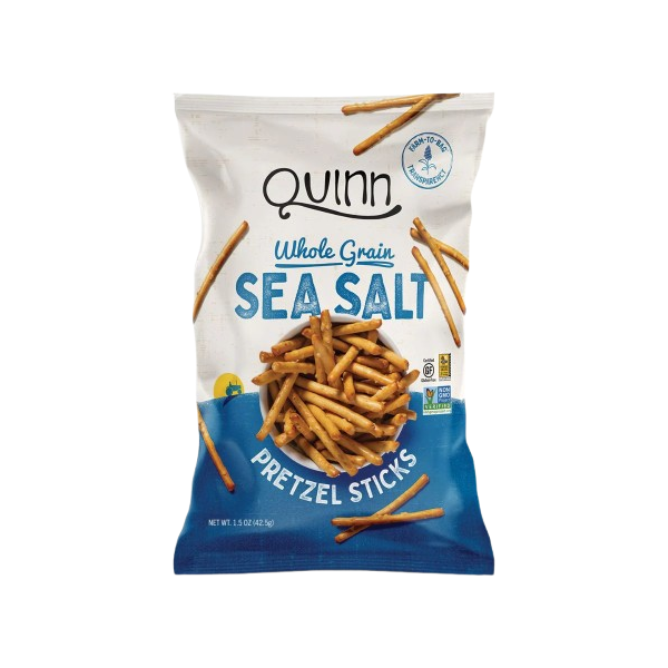 QUINN: Whole Grain Gluten Free Sea Salt Sticks, 1.5 oz