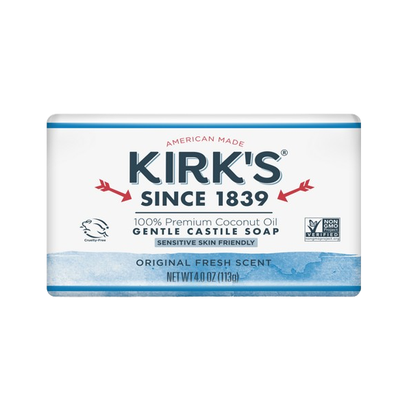 KIRKS: Original Fresh Scent Bar Soap, 4 oz