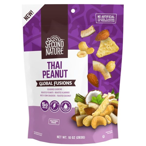 SECOND NATURE: Thai Peanut Trail Mix, 10 oz