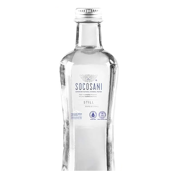 SOCOSANI: Still Mineral Water Glass Bottle, 750 ml