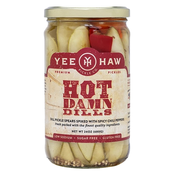 YEE HAW PICKLE COMPANY: Hot Damn Dills, 24 oz