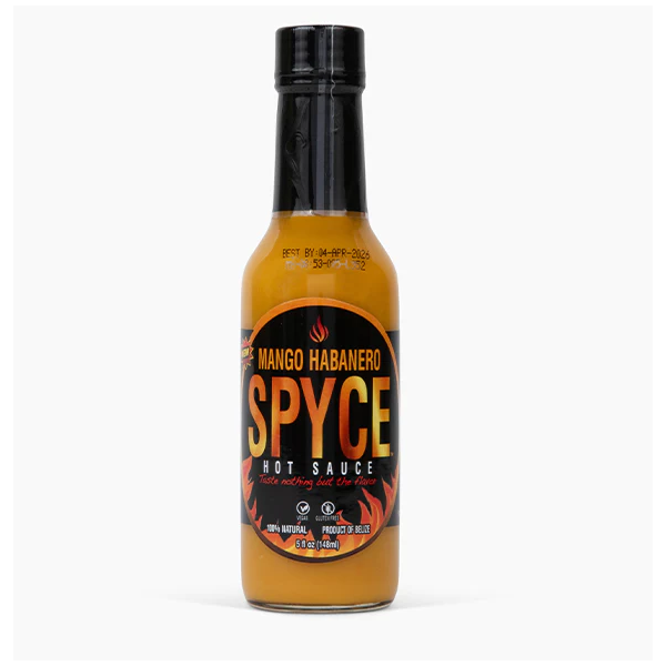 SPYCE HOT SAUCE: Mango Habanero Sauce, 5 fo