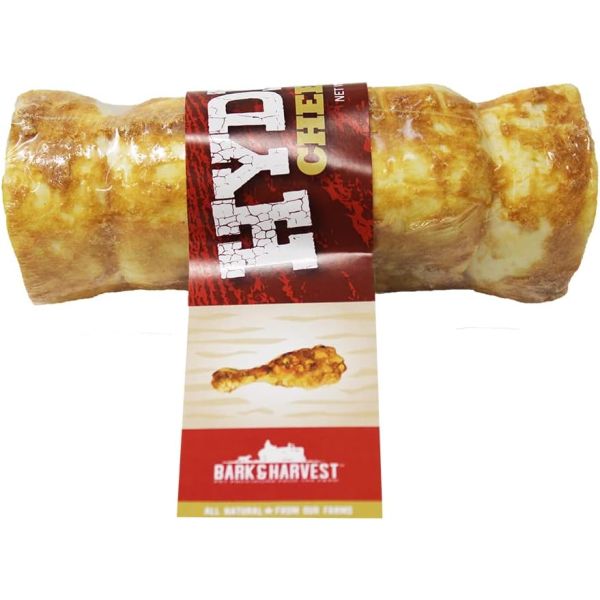 BARK AND HARVEST: Cheek Rolls Chicken Flavor, 6 in