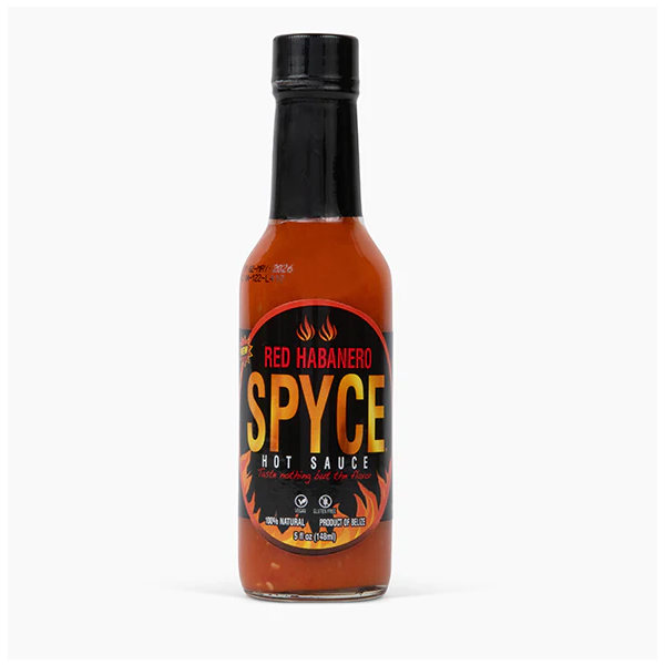 SPYCE HOT SAUCE: Red Habanero Sauce, 5 fo