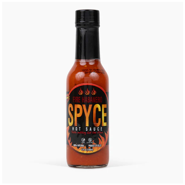 SPYCE HOT SAUCE: Habanero Fire Sauce, 5 fo