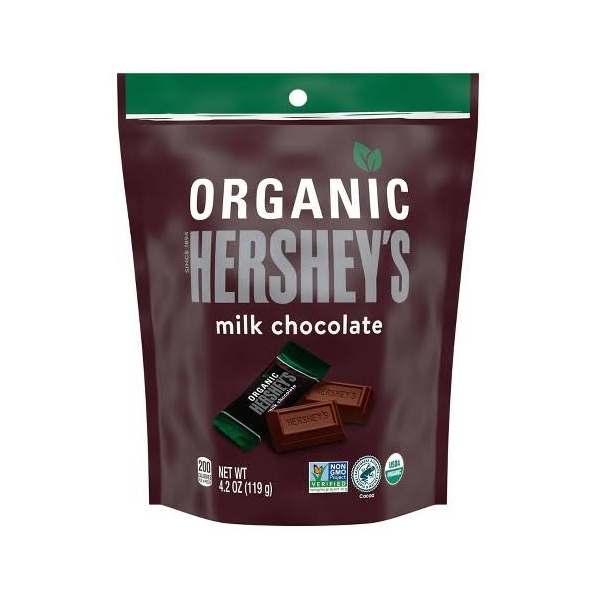 HERSHEY: Organic Miniatures Milk Chocolate Candy Bars, 4.2 oz