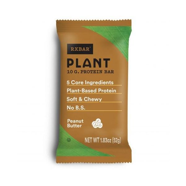 RXBAR: Peanut Butter Plant Based Protein Bars, 1.83 oz