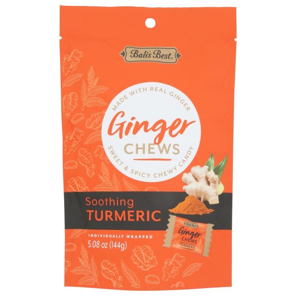 BALIS BEST: Soothing Turmeric Ginger Chews, 5.08 oz