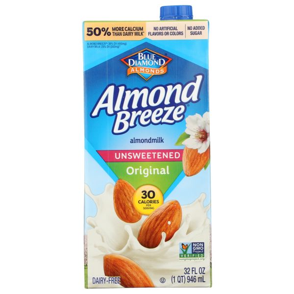 BLUE DIAMOND: Unsweetened Original Almondmilk, 32 fo