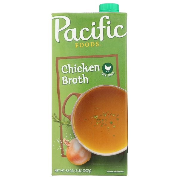 PACIFIC FOODS: Free Range Chicken Broth, 32 oz