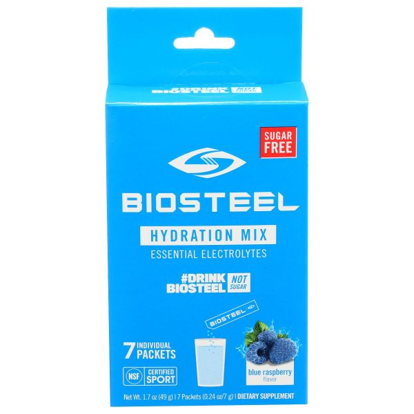 BIOSTEEL: Hydration Mix Blue Raspberry, 7 un