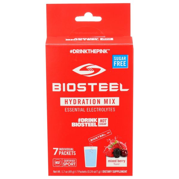 BIOSTEEL: Hydration Mix Mixed Berry, 7 un