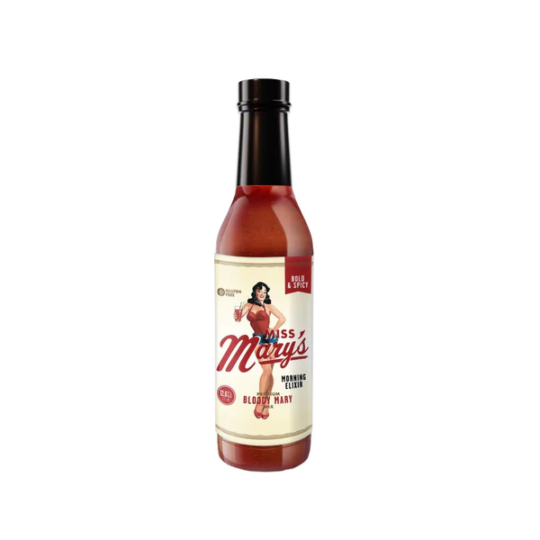 MISS MARYS MIX: Bold and Spicy Bloody Mary Mix, 12.6 fo