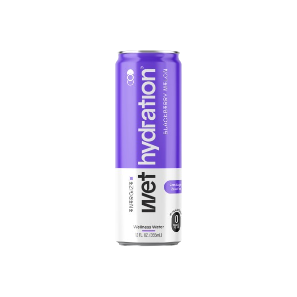 WET HYDRATION: Blackberry Melon Wellness Water, 12 fo