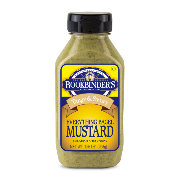BOOKBINDERS: Mustard Everything Bagel, 10.5 oz
