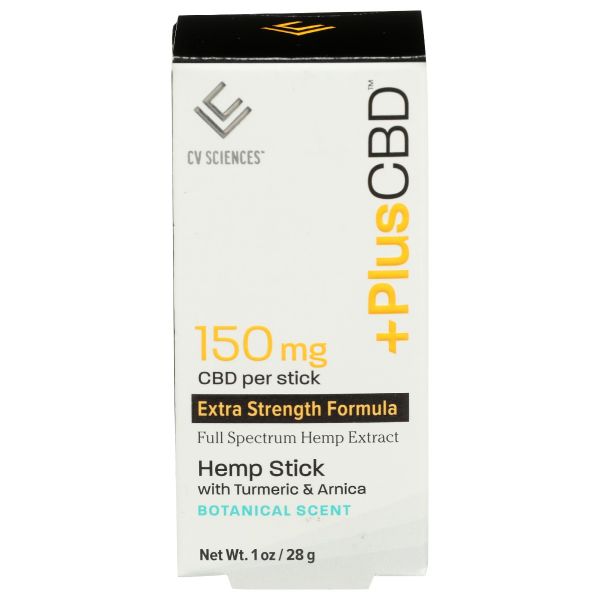 PLUS CBD: Balm 150MG Hemp Stick, 1 oz