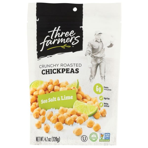 THREE FARMERS FOODS INC: Sea Salt Lime Roasted Chickpeas, 4.2 oz