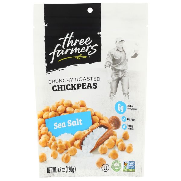 THREE FARMERS FOODS INC: Sea Salt Roasted Chickpeas, 4.2 oz