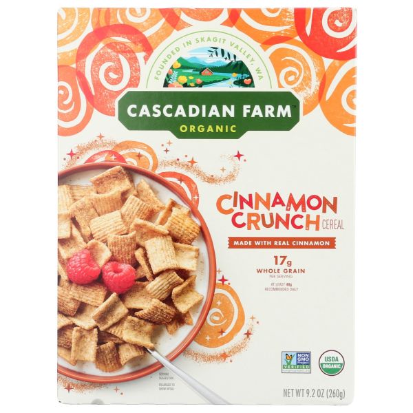 CASCADIAN FARM: Cinnamon Crunch Cereal, 9.2 oz