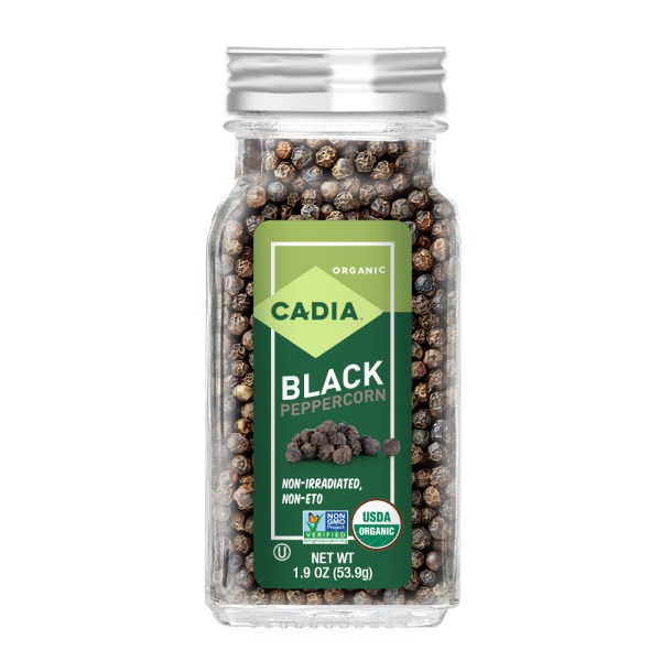 CADIA: Peppercorns Black Org, 1.9 oz