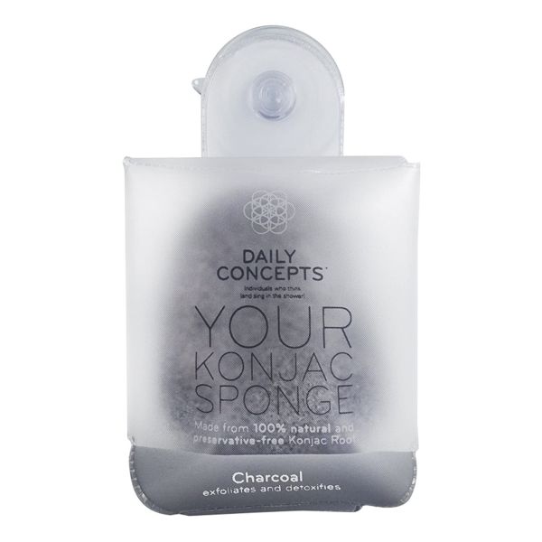 DAILY CONCEPTS: Daily Konjac Sponge Charcoal, 0.7 oz