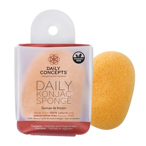 DAILY CONCEPTS: Konjac Sponge Turmeric, 0.7 oz