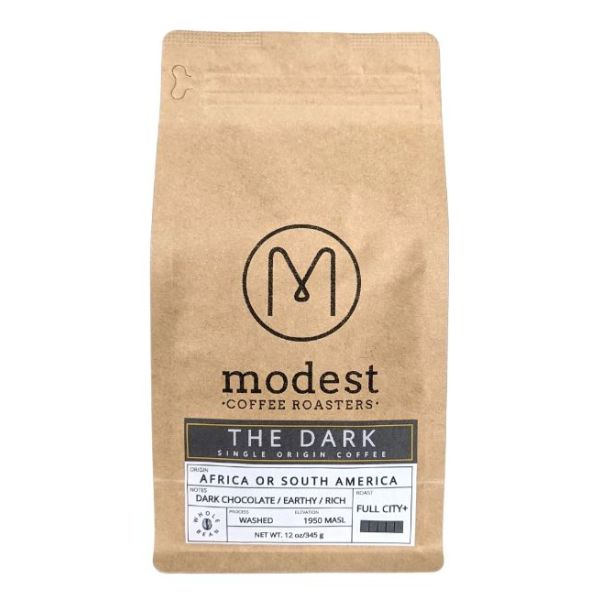 MODEST COFFEE ROASTERS: The Dark Single Origin Coffee, 12 oz