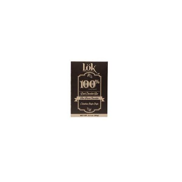 LOK FOODS: Bar Choc Drk 100 Pct Cco, 3 oz