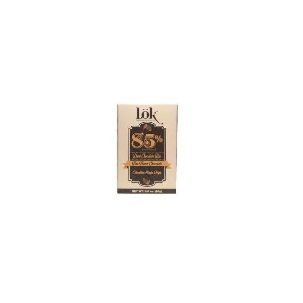 LOK FOODS: Bar Choc Drk 85 Pct Cco, 3 oz