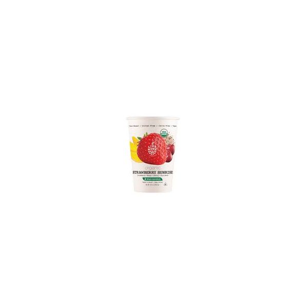 LIVE MORE ORGANICS: Smoothie Cup Strwby Mngo, 8 oz