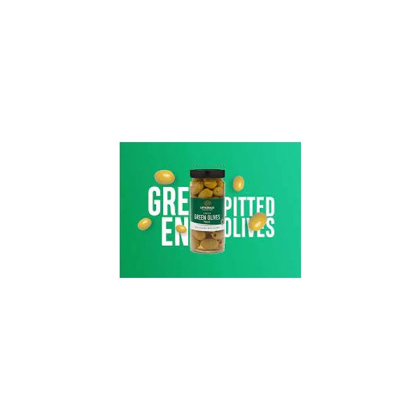 LATROVALIS: Olives Green Pitted, 7.05 oz