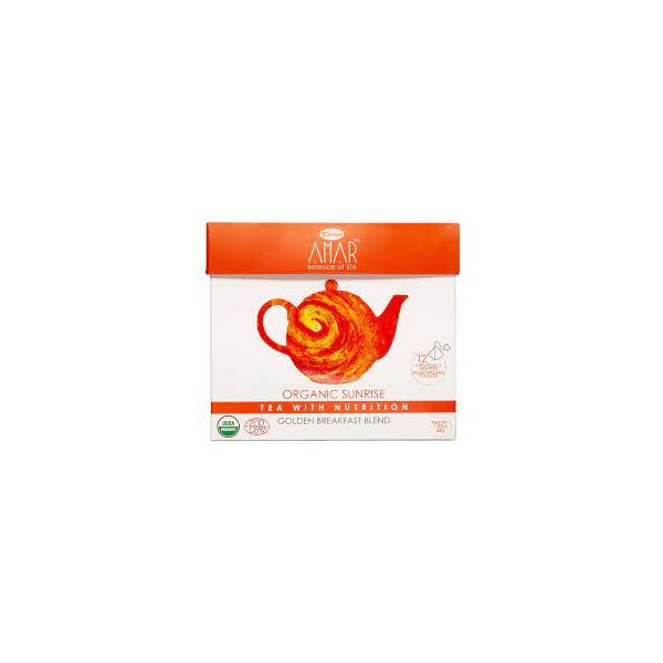 AMAR ESSENCE OF LIFE TEA WITH NUTRITION: Tea Gldn Brkfst Blnd Org, 1.32 oz