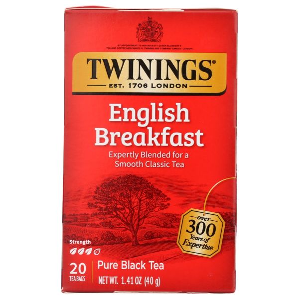 TWINING TEA: English Breakfast Tea, 20 bg