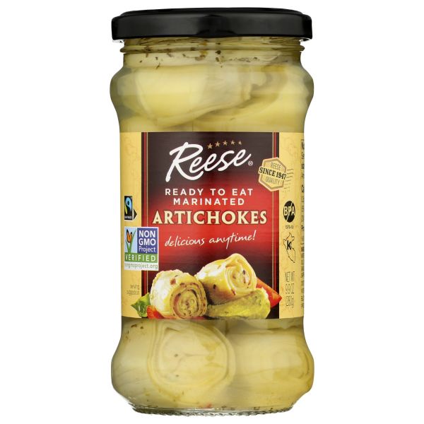 REESE: Ready To Eat Marinated Artichoke Hearts, 9.9 oz