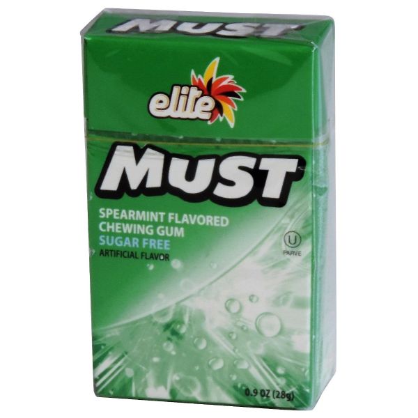 ELITE: Sugar Free Spearmint Must Gum, 0.9 oz