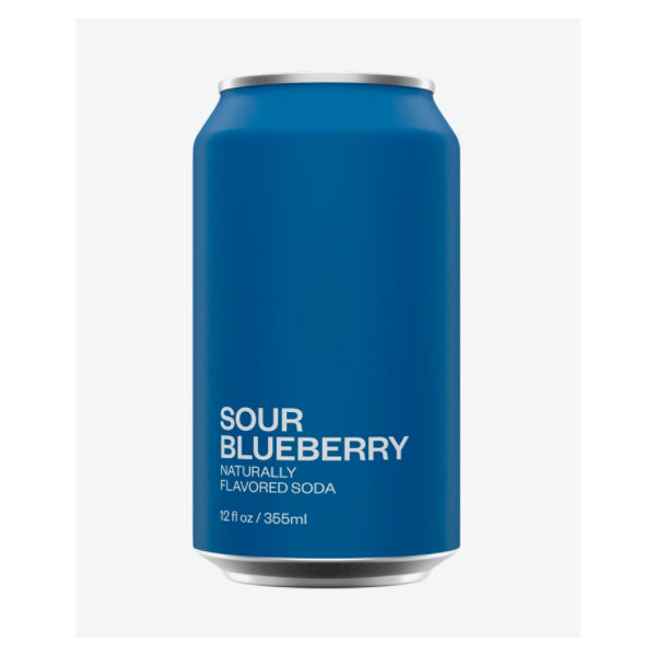 UNITED SODAS OF AMERICA: Sour Blueberry Soda, 12 fo