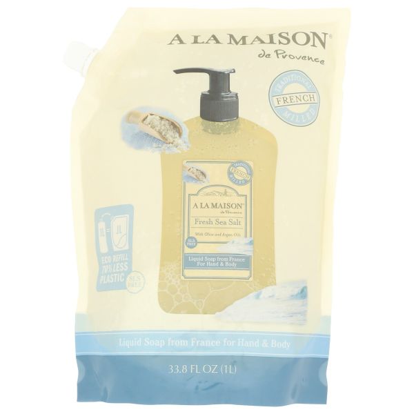 A LA MAISON: Fresh Sea Salt Liquid Soap, 33.8 fo