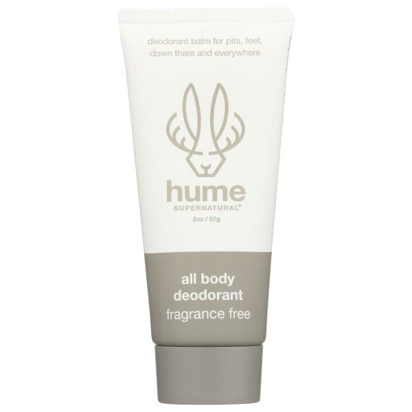 HUME SUPERNATURAL: All Body Deodorant Fragrance Free, 2 oz