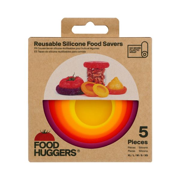 FOOD HUGGERS: Autumn Harvest Reusable Silicone Food Savers, 5 pc