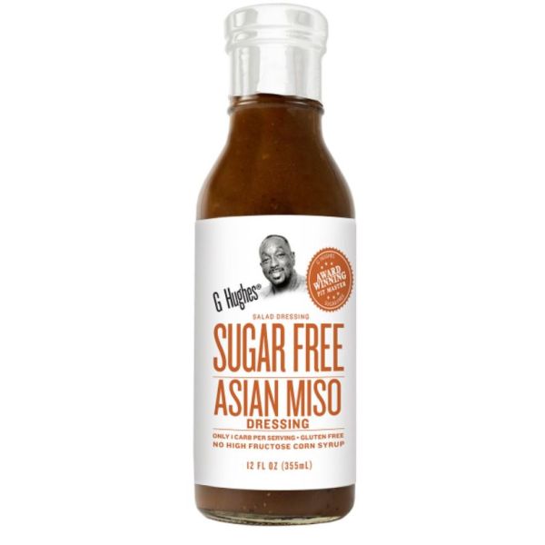 G HUGHES: Asian Miso Dressing Sugar Free, 12 fo