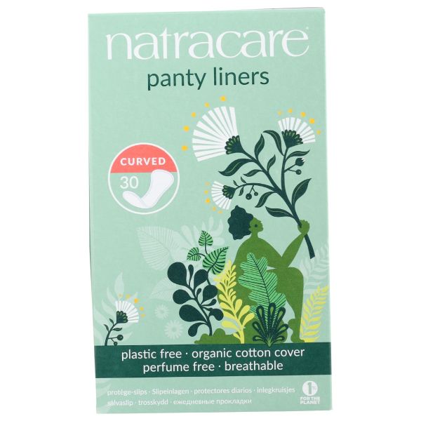 NATRACARE: Curved Panty Liners, 30 pc