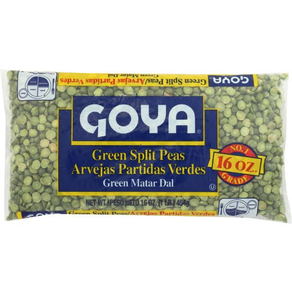 GOYA: Green Split Peas, 16 oz