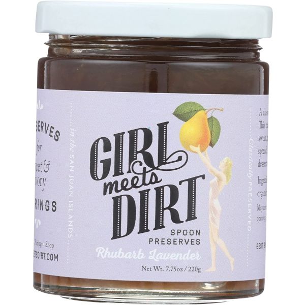 GIRL MEETS DIRT: Rhubarb Lavendar Spoon Preserves, 7.75 oz