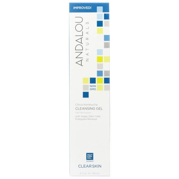 ANDALOU NATURALS: Clear Skin Citrus Kombucha Cleansing Gel, 6 oz