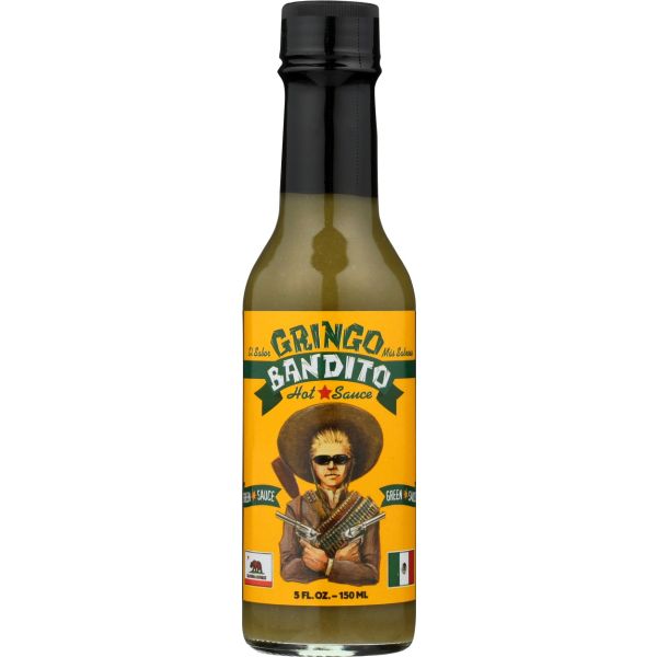 GRINGO BANDITO: Green Habanero Hot Sauce, 5 fo