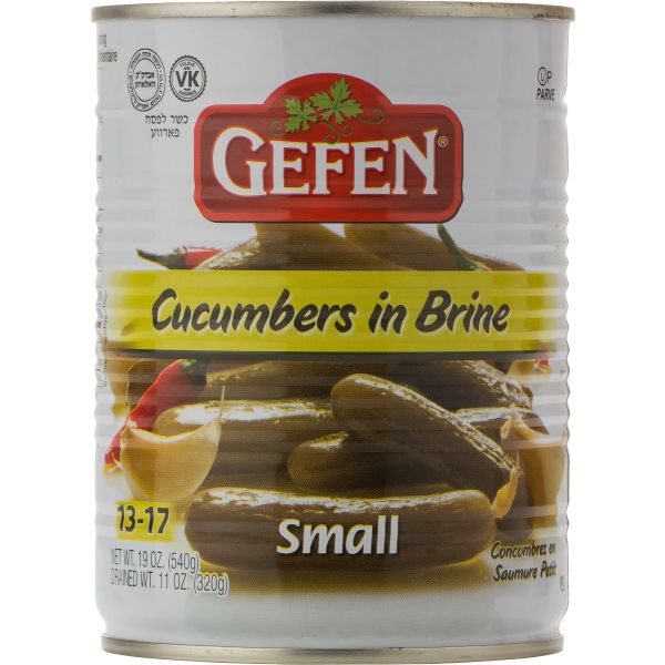 GEFEN: Cucumbers Small In Brine, 19 oz