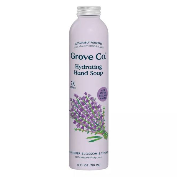 GROVE CO: Hydrating Hand Soap Lavender Thyme, 24 fo