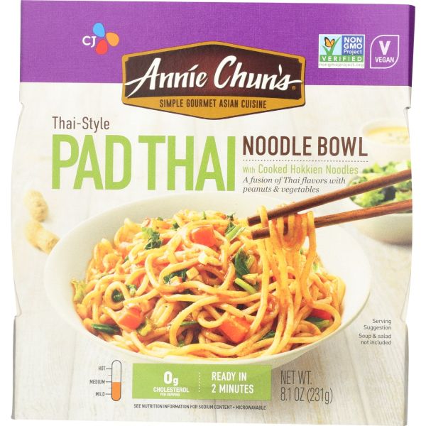 ANNIE CHUNS: Thai Style Pad Thai Noodle Bowl, 8.1 oz