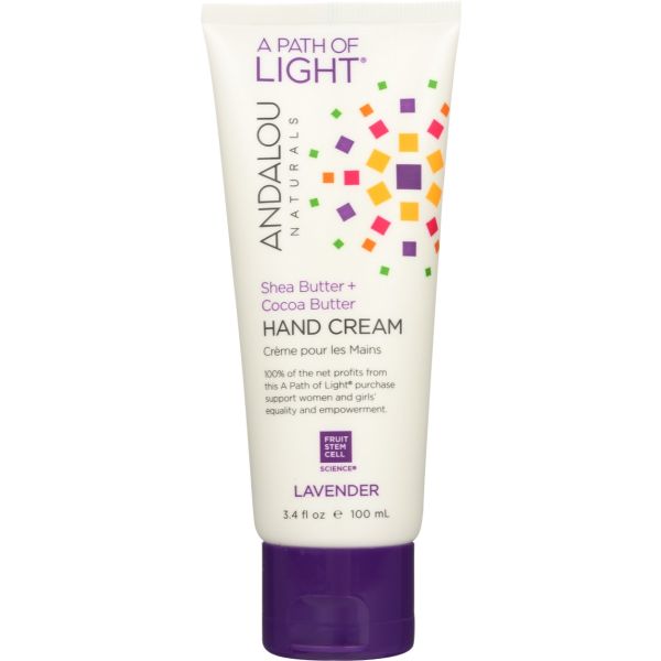 ANDALOU NATURALS: Lavender Hand Lotion Cream, 3.4 oz